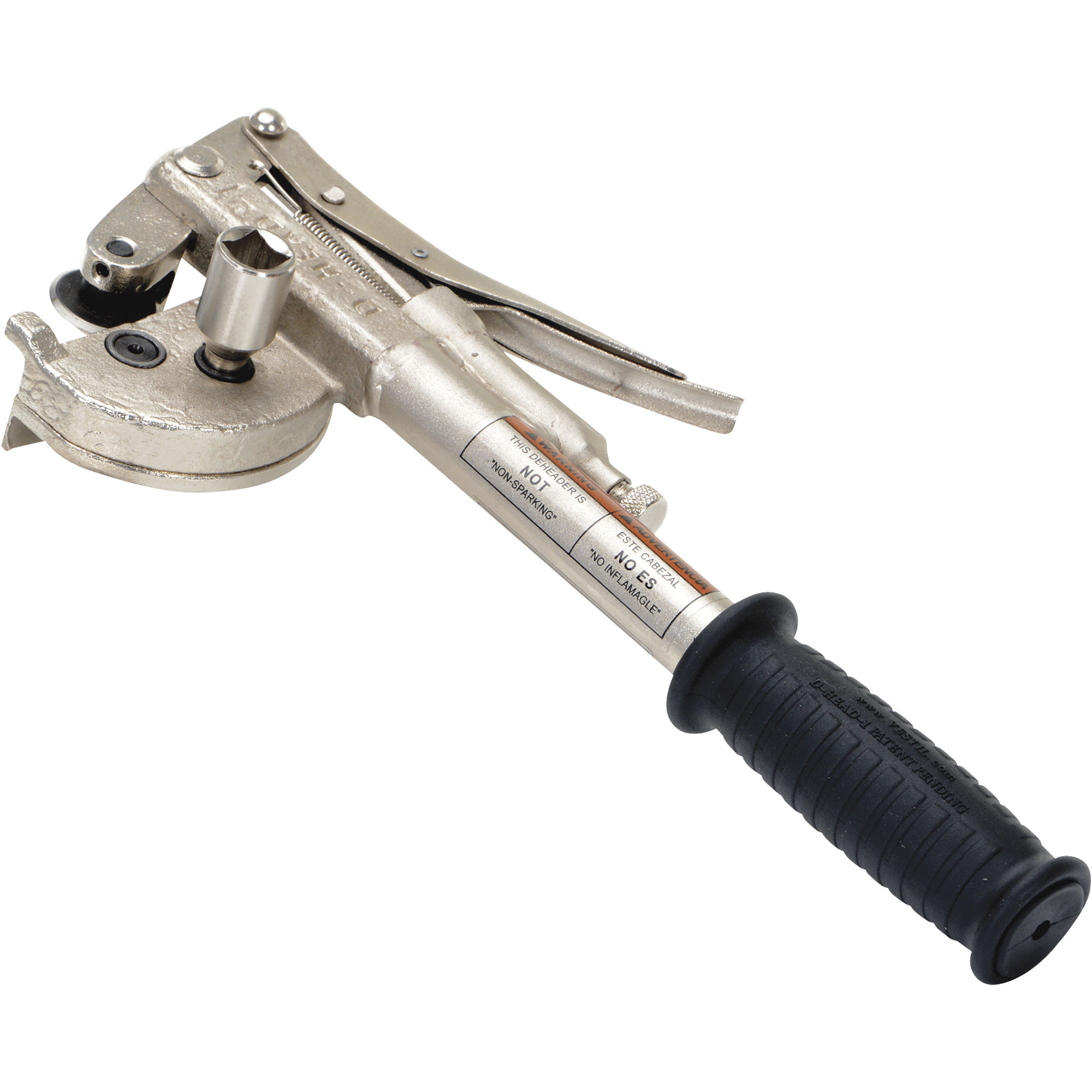Vestil Manual Express-Open Drum Deheader - 30/55-Gallon Steel Drums, Vice-Grip Mechanism, Model# D-HEAD-1